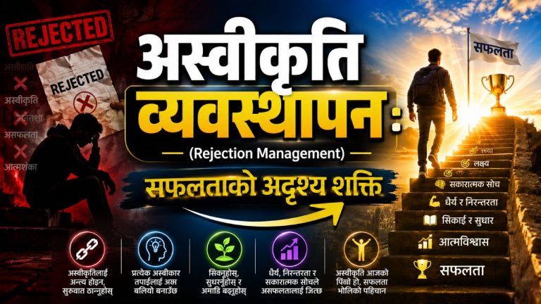 अस्वीकृति व्यवस्थापन (Rejection Management):  सफलताको अदृश्य शक्ति