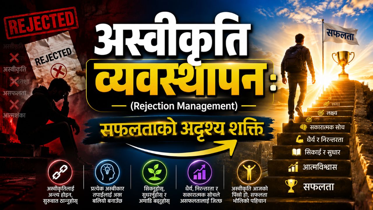 अस्वीकृति व्यवस्थापन (Rejection Management):  सफलताको अदृश्य शक्ति